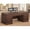 Walnut, variant on SEDETA 60.6" Executive Desk with 7 Drawers & Charging Station, Wood Home Office Computer Desk with 2 File Cabinets, Classic Writing Study Desk with Storage, Oak