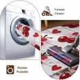 thumbnail image 6 of Cherry Area Rugs 3x5 ft Watercolor Red Fruit Love Wave Point Wood Grain Washable Rug Non Slip Indoor Carpet Absorbent Floor Mat for Living Room Bedroom Dining Room, 6 of 9