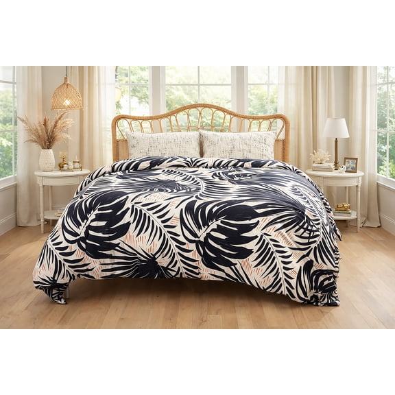 Jani by Etavonni Home- 100% Cotton Queen Size Duvet Cover Set Including 2 Sham.Made in Green by Oeko-Tex Certified.