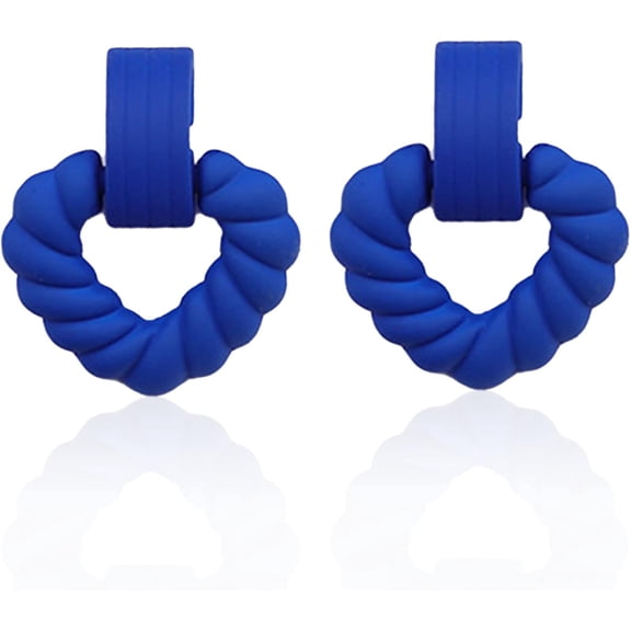 Acrylic Neon Hollow Out Heart Dangle Earrings Pink Red black Heart Drop Earrings for Women Valentines Day Earrings Delicate Jewelry Gifts