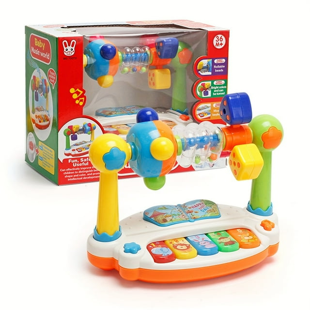 Early Education Musical Toy, Piano Keyboard With Song & Light (random Color)