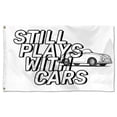 thumbnail image 2 of Bayyon Still Plays With Cars Flag Banner with Grommets 3x5Feet Man cave Decor, 2 of 6