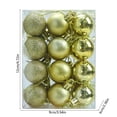 thumbnail image 3 of NWQKYZGH 24PCS Shatterproof Plastic Christmas Baubles Matte Shiny Glitter Hanging Ornament Balls for Indoor Outdoor Xmas Tree Holiday Festival Decor -1.2IN, 3 of 6