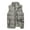 Gray, variant on Mens Zipper Puffer Vest Coats Fall Winter Sleeveless Jackets Warm Padded Solid Color Light Weight Outwear with Pockets