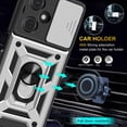 thumbnail image 6 of SOATUTO Compatible With Oneplus Nord N30 5G Case with Camera Cover Protector & Metal Stand,Heavy Duty Shockproof Magnetic Hinge Protective Cover Nord N30 5G Phone Case for Oneplus Nord N30 5G - Silver, 6 of 6