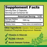 Alfa Vitamins® Moringa The Miracle Tree Herbal supplement - 1,000 mg - 60 Capsules per bottle - Twin Pack