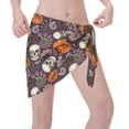 thumbnail image 3 of KLL Halloween With Skull Print Women's Sarong Coverups Short Bathing Suit Wrap Skirt Beach Wrap Swimsuit Cover Ups, 3 of 6