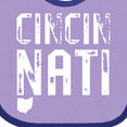 thumbnail image 4 of Inktastic Cincinnati, Ohio Distressed Font Boys or Girls Baby Bib, 4 of 4