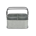 thumbnail image 3 of Cheungs FP-4050 Rectangular Metal Gray Bucket With 4 Slots And 2 Handles, 3 of 6
