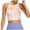 Beige, variant on ABATAB Crop Sports Tank Tops Summer T Shirts Ribbed Slim Fitted Workout Tanks Athletic Yoga T-Shirt Blouses