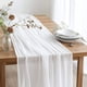 thumbnail image 5 of Caminito de mesa de gasa de queso de 14 pies Uxcell, gasa bohemia, color blanco, 5 of 7
