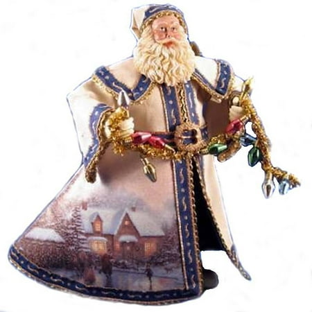Bradford Exchange Thomas Kinkade *Skaters Pond* Santa Old World Santas Collection