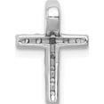 thumbnail image 3 of 10K White Gold 1/5Ct. Diamond Latin Cross Chain Slide (Width 9) (Length 13) - Jbsp, 3 of 5