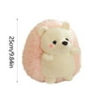 thumbnail image 3 of Stuffed Animals Plush Toys,Plush Stuffed Animal Pillow,Stuffed Animals and Plush Toys,9.8 Inches 25CM Cute Hedgehog Doll Soothing Sleep Pillow Plush Toy and Holiday Birthday Gifts P-ink and Green, 3 of 8