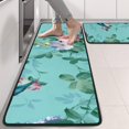 thumbnail image 2 of Kitchen Rugs Sets Of 2,Pioneer Flower Floral Print Pattern Anti Fatigue Kitchen Mat Rugs Non Slip Washable,Decorative Kitchen Floor Mats for Kitchen,Sink,Laundry,17"x47"+17"x47", 2 of 5
