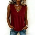 thumbnail image 6 of AGWOLF　Women's Plus Size Tank Tops Loose Fit Square Neck Tunic Blosues Casual Flowy Sleeveless Shirts Boho Beach Outfits Multicolor XXL, 6 of 8