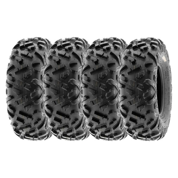 SunF ATV/UTV All Terrain Quad Mini Bike Tire 22x7-10 6PR Tubeless A051 (Set of 4)