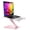 Pink, variant on Foldable Laptop Stand  Height Adjustable Computer For Desk Aluminum Portable Riser Holder Notebook Mount Compatible With Macbook Pro Air 10-16"(black)