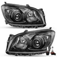 thumbnail image 2 of For 2009-2012 Toyota RAV4 RAV-4 Black Headlights Clear Corner Headlamps LH&RH, 2 of 6