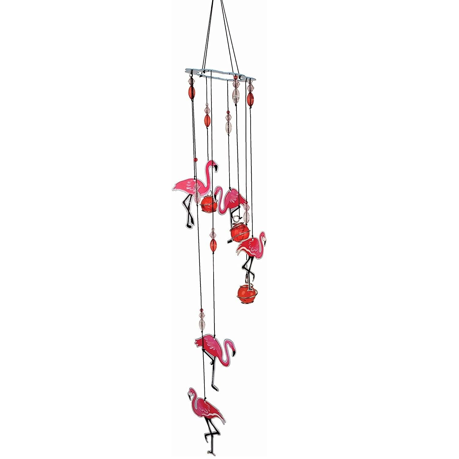 Spoontiques 11947 Flamingo Wind Chime, Orange