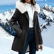 thumbnail image 1 of AUNVITO Women's Winter Parka Fleece Lined Hooded Drawstring Windproof Casual Warm Coat, 1 of 9