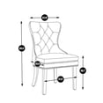 thumbnail image 4 of Chic Home Elizabeth Dining Side Accent Chair Velvet Upholstery, Set of 2, 4 of 11