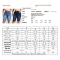 thumbnail image 3 of vigerkar Womens Plus Size Jean Shorts High Waisted Stretchy Midi Bermuda Denim Shorts (Light Blue, 0XL), 3 of 9