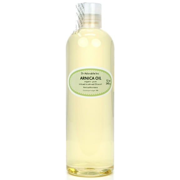 Dr Adorable - 12 oz - Arnica Herbal Oil - 100% Pure Organic