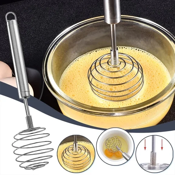 Stainless Steel Ball Whisk Manual Egg Beater Spring Whisk for Butter Egg Mixing Potato Masher Kitchen Tool