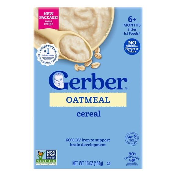 US GERBER Oatmeal Cereal 16 oz/454g Box