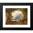 thumbnail image 2 of Franz Barbarini 14x11 Black Modern Framed Museum Art Print Titled - On a Northern Italian Lake, 2 of 5