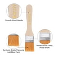 thumbnail image 4 of Uxcell 1.1" Width Small Paint Brush Nylon Bristle with Wood Handle Painting Tool 10 Packs, 4 of 5