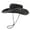 Black, variant on Vintage Washed Unisex Sun Hat - Brass Buckle, Wide Brim for Sun Protection, Durable, Adjustable Fit, for Hiking, Fishing & Outdoor, One Size