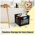 thumbnail image 2 of ORGANIZE-IT! Storage Milk Crate, Heavy-Duty Versatile Box Organizers, Black, 4 Pack, 2 of 5