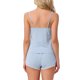 thumbnail image 3 of Conjuntos de pijama para mujeres INSPIRE CHIC, ropa de noche sin mangas, top de tirantes con ribete de encaje en V y pantalones cortos, trajes de lencería M azul, 3 of 6