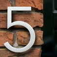 thumbnail image 4 of HASWARE 6 inch (15 cm) Floating House Number Apartment Door Numbers Mailbox Address Sign, Aluminum Alloy (#3, Silver), 4 of 4