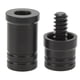 thumbnail image 1 of Protectores de juntas de taco de billar de plástico, tapas de extremos de palo de billar negro, accesorios de billar, 2 uds., 1 of 8