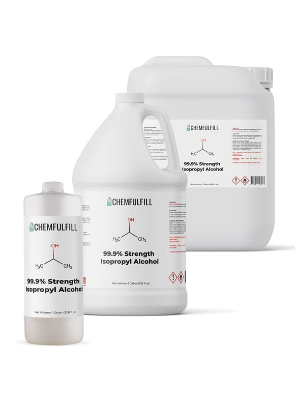 Chemfulfill Isopropyl Alcohol 99% - Highly Concentrated Isopropyl Alcohol 99.9% (Pint (16 fl oz))