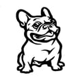 thumbnail image 1 of Labymos Bulldog Dog Car Sticker Reflective Car Adhesive Tape Styling Decoration, 1 of 8