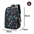 thumbnail image 5 of Dog Man Graphic Blue School Backpack, Geometric Pattern Anime Daypack with Laptop Space and Lightweight Feel, 5 of 6