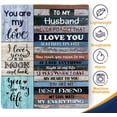 thumbnail image 3 of Gifts for Husband Throw Blanket, Fleece Blanket Birthday Gifts for Men, Anniversary Romantic Gifts for Him, Husband Gifts from Wife, Flannel Lightweight Soft Blanket to My Husband for Bed Couch, 3 of 5