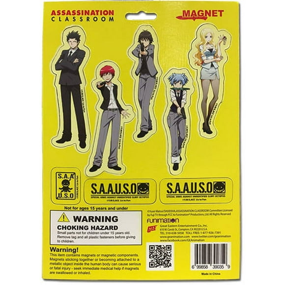 Magnet - Assassination Classroom - New Collection Set Toy Licensed ge39035