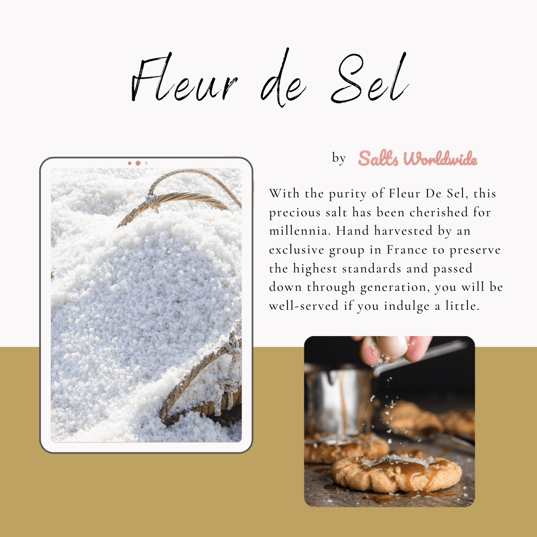 Authentic Fleur de Sel Pure & Natural Sea Salt Imported From France .5KG | Premium Artisan Sea Salt | Best Salt Money Can Buy