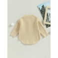 thumbnail image 4 of Wassery Baby Girl Fall Long Sleeve Round Neck Letter Embroidery Knit Bodysuit Jumpsuits 3M 6M 12M 18M 24M Newborn Sweater Romper, 4 of 9
