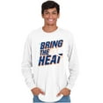 thumbnail image 4 of Bring The Heat Baseball Pitcher Men's Big & Tall Long Sleeve Graphic Tee Brisco Brands 3X, 4 of 5