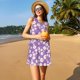 thumbnail image 3 of Balery Daisies Flowers Vestidos de verano para mujer con estampado: vestido holgado sin mangas, vestido playero informal y cómodo para días calurosos., 3 of 7