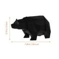 thumbnail image 2 of EeaseMX Hucha de resina con forma de oso polar, decorativa, para escritorio, color negro, 2 of 7