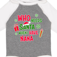thumbnail image 4 of Inktastic Who Needs Santa when I Have Nana Boys or Girls Long Sleeve Baby Bodysuit, 4 of 5