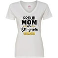 thumbnail image 3 of Inktastic Proud Mom of a Fifth Grade Grad Women's V-Neck T-Shirt, 3 of 5