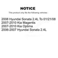 thumbnail image 2 of Transit Auto Rear Disc Brake Caliper Rotors and Semi-Metallic Pads Kit for Car Hyundai Sonata Kia Optima Magentis KC8-100392S, 2 of 11